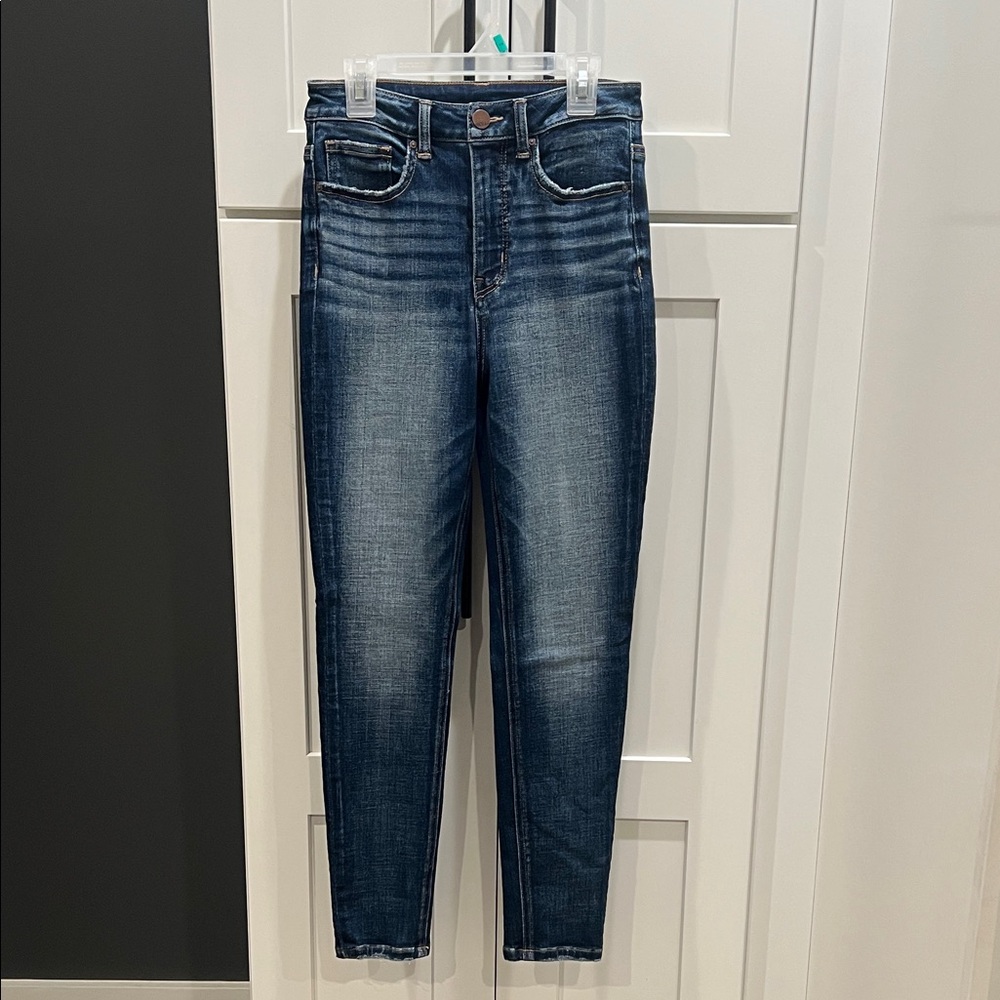 BKE Women's Dark Blue Skinny Jeans